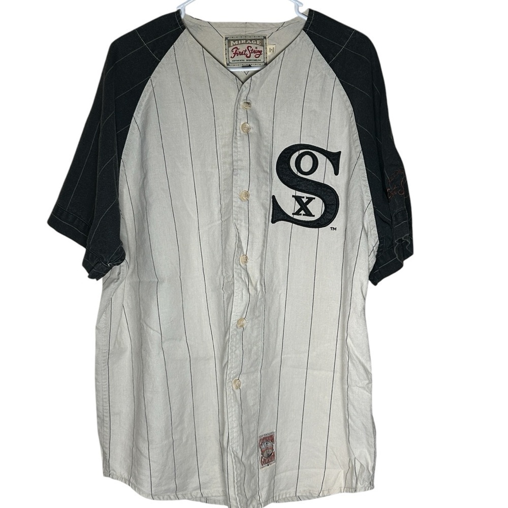 Vintage Mirage First String Cooperstown Collection 1919 White Sox Jersey Size L